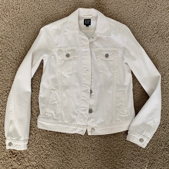 GAP Jackets & Blazers - GAP White denim jacket